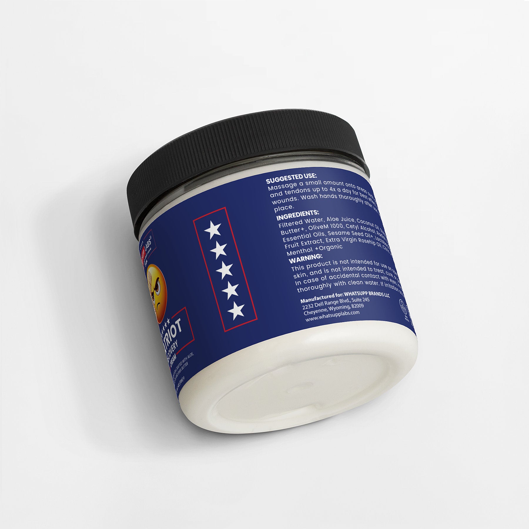 Patriot Recovery Cream TRUMP 2024 Limited Edition BLUE WHITE & RED